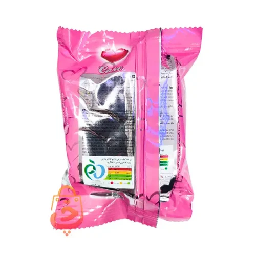 کیک روغنی قلبی با کرم کاکائویی و تزئین اسمارتیزی نظری 45 گرمی - تصویر 2